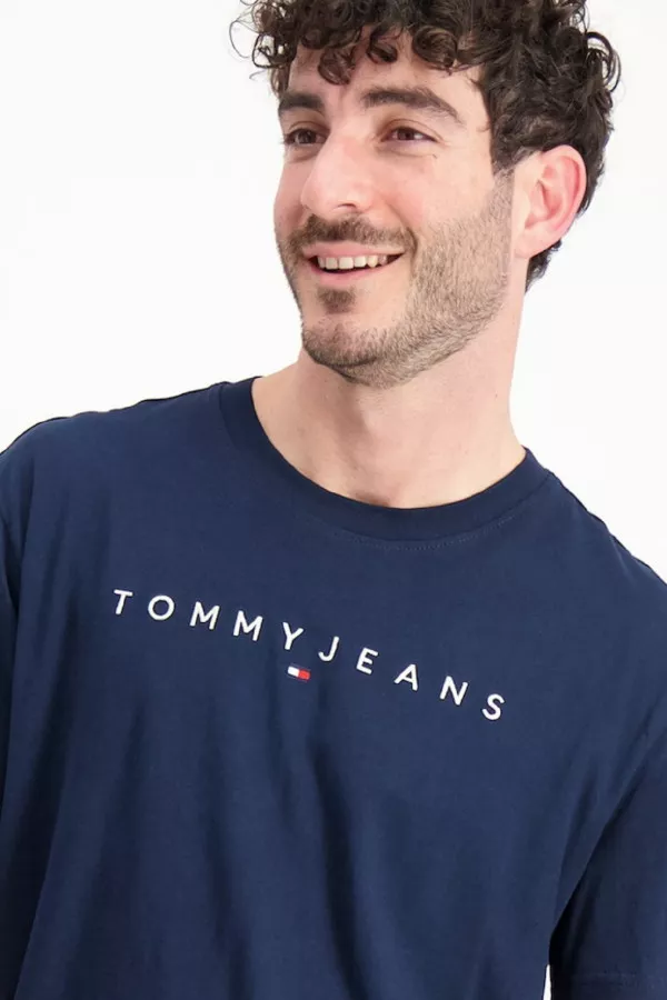 T-shirt uni avec broderie à la poitrine Tommy Hilfiger