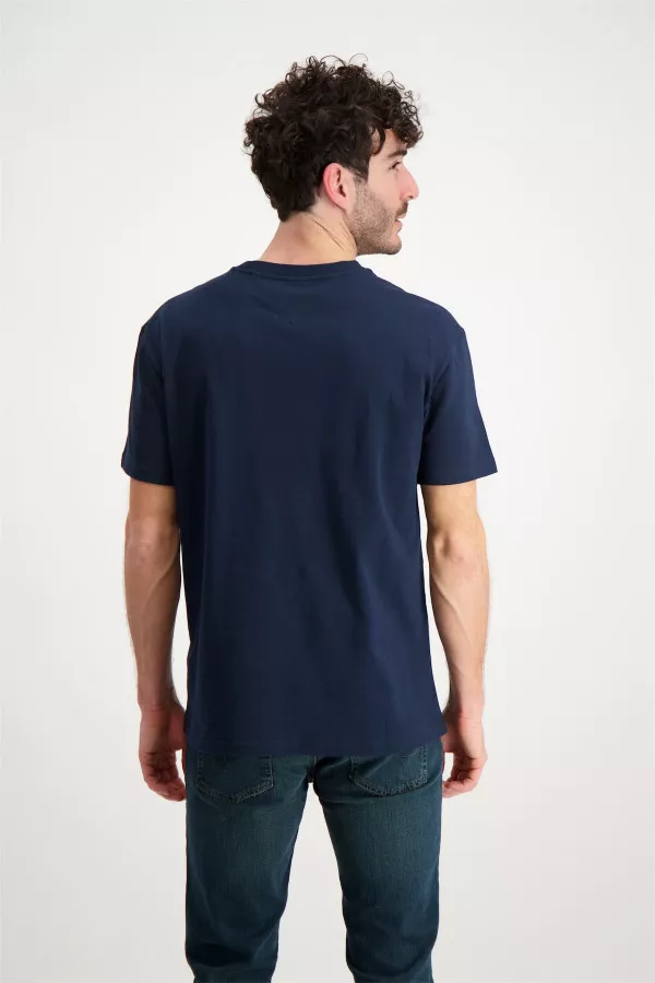 T-shirt uni avec inscription brodée à la poitrine Tommy Hilfiger