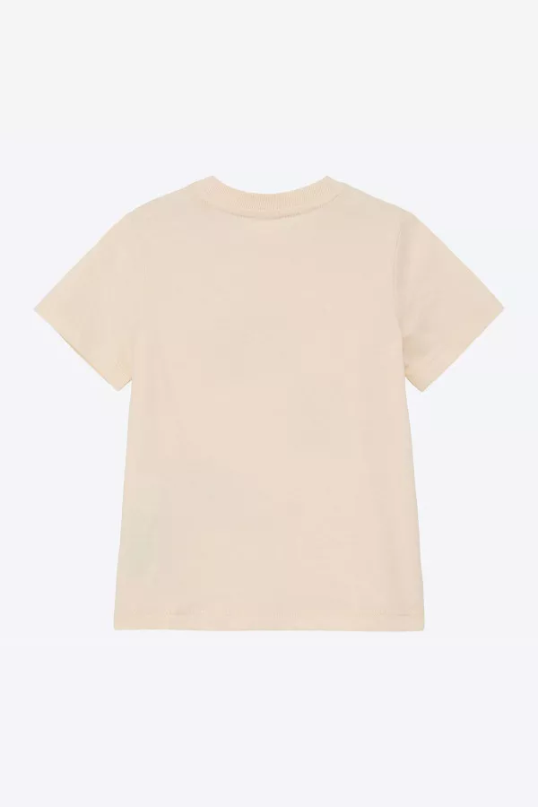 T-shirt en coton uni avec impression S.Oliver