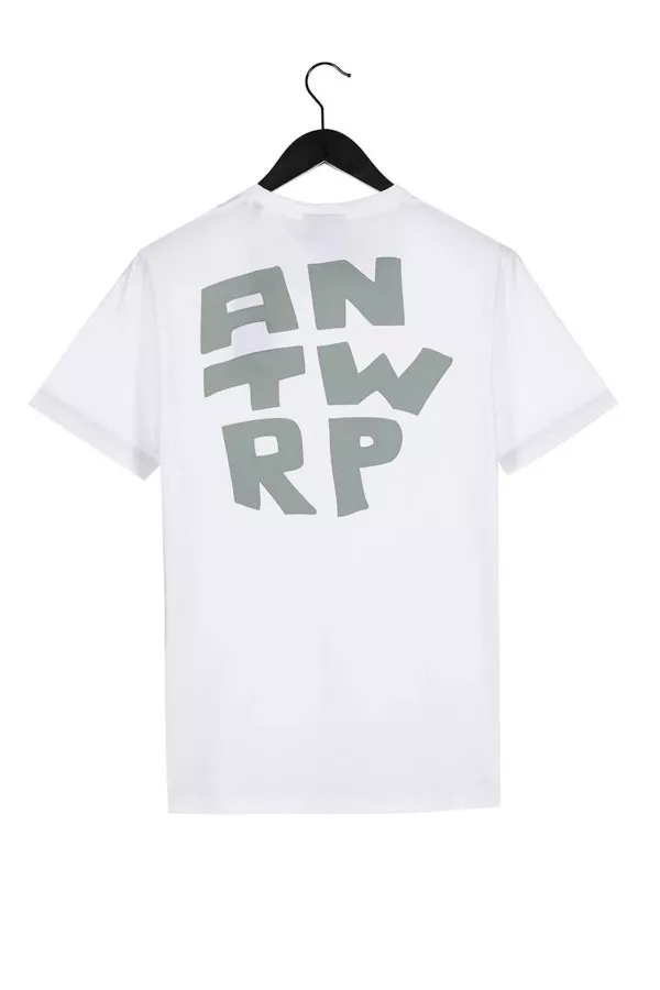 T-shirt en coton uni avec impression Antwrp