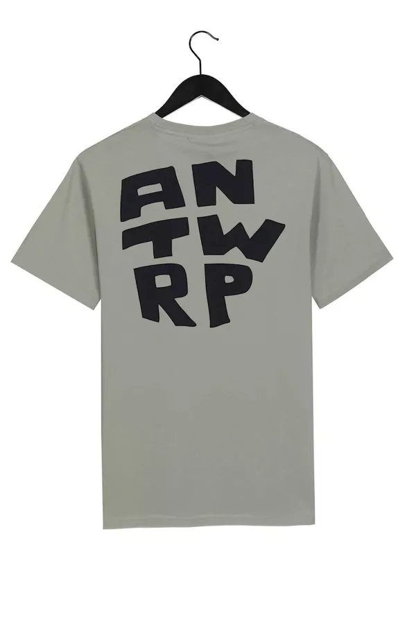 T-shirt en coton uni avec impression Antwrp