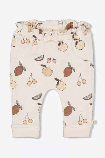 Pantalon en coton stretch imprimé fruits Feetje