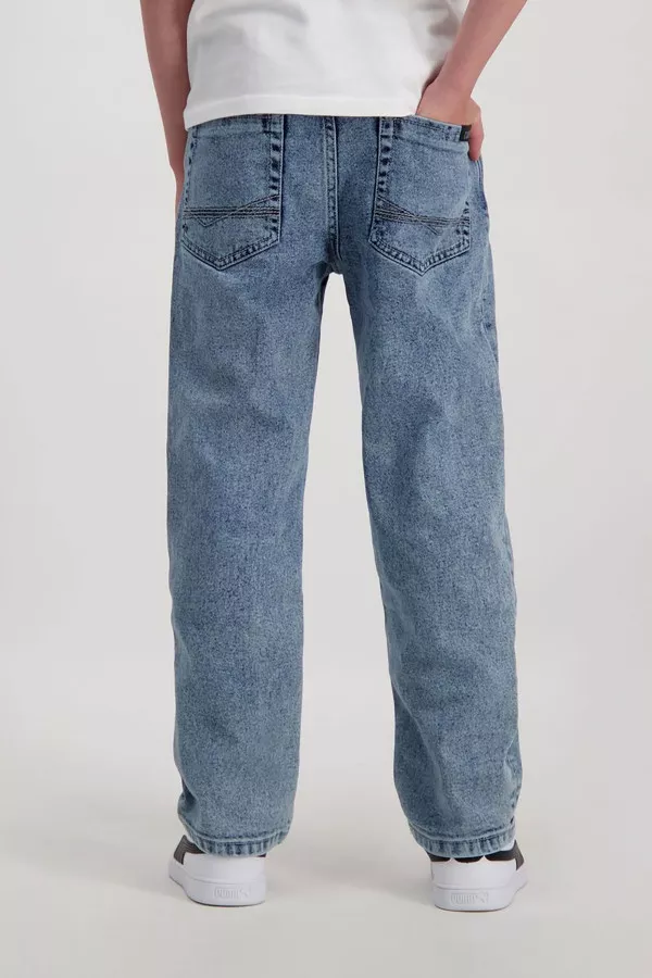 Jean délavé en coton stretch modèle 5 poches Cars Jeans