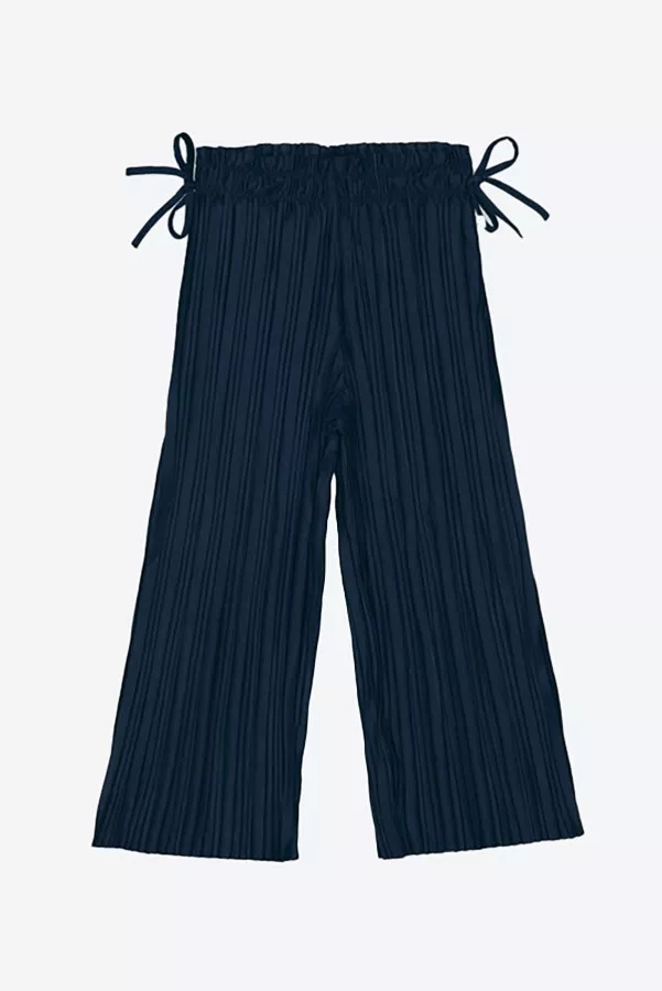 Pantalon uni plissé avec taille élastiquée Jubel