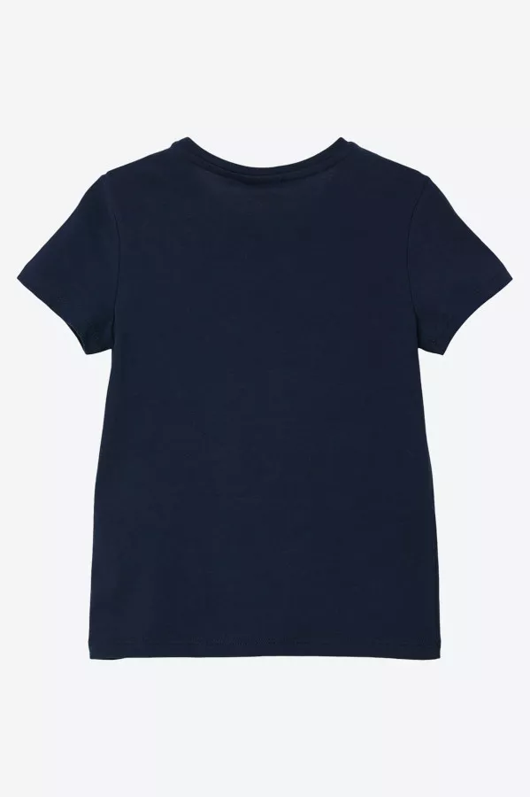 T-shirt ras du cou uni en coton avec sequins S.Oliver