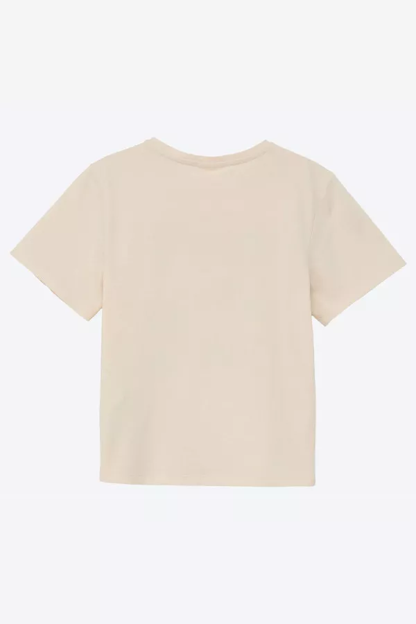 T-shirt ras du cou en coton avec impression S.Oliver
