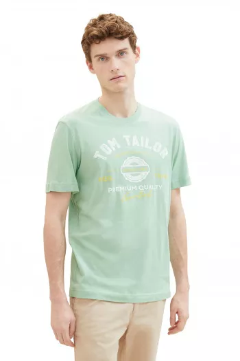 T-shirt en coton avec impression Tom Tailor