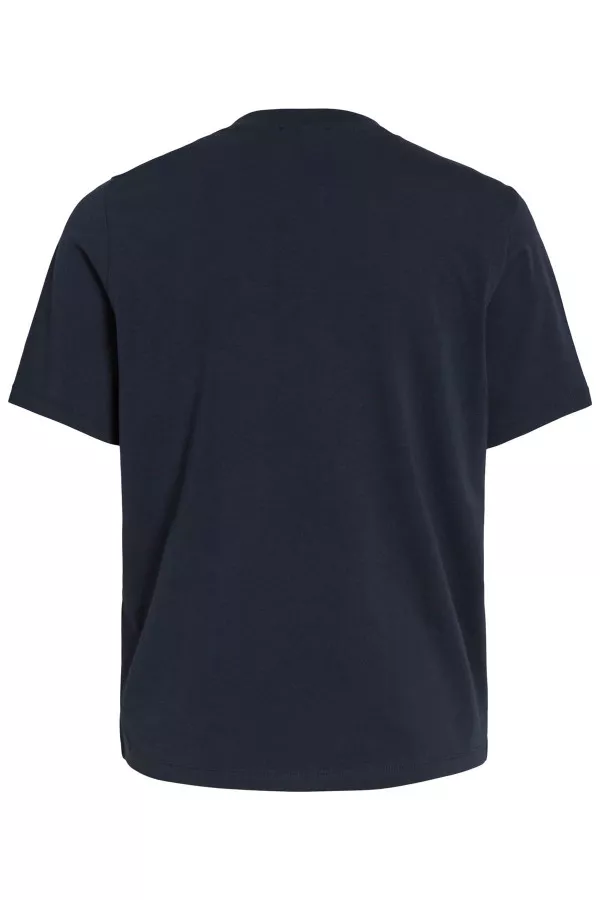 T-shirt en coton avec poche en crochet Vila