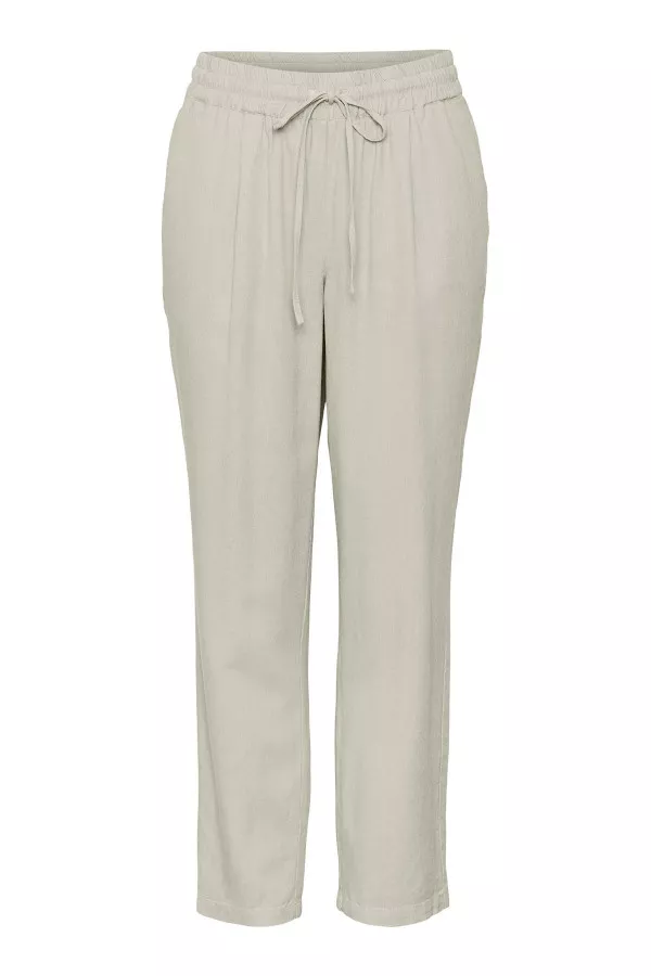 Pantalon uni taille élastique avec cordons de serrage Vero Moda