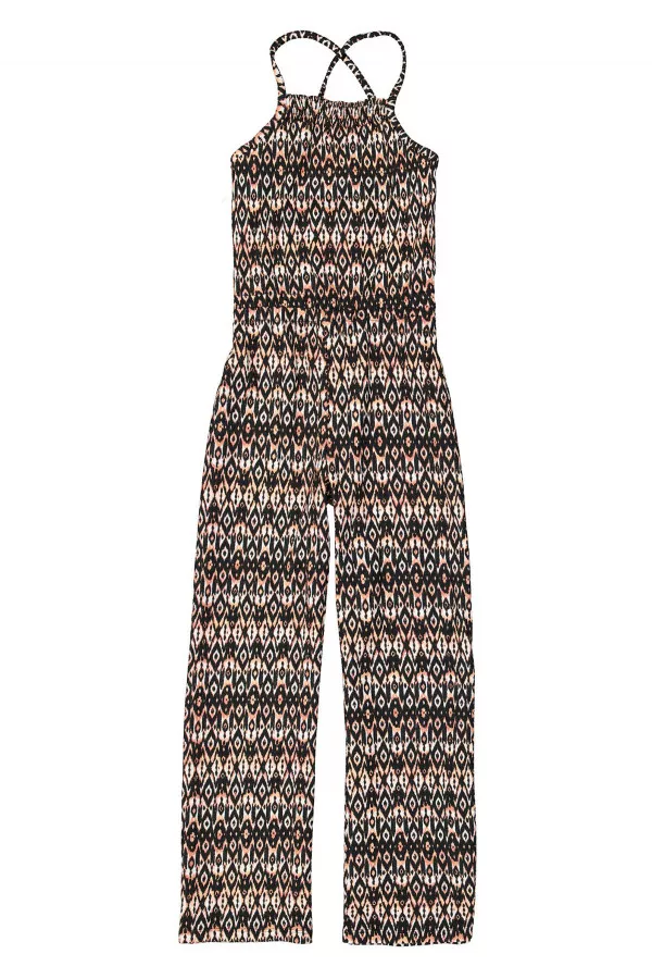 Combinaison pantalon fines bretelles imprimé ethnique Garcia