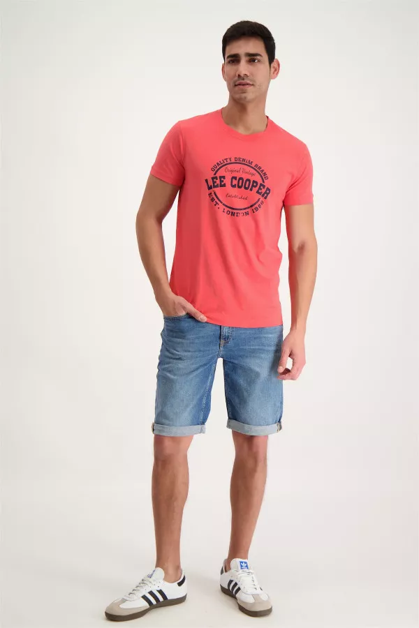 Bermuda en jean délavé modèle 5 poches Calvin Klein