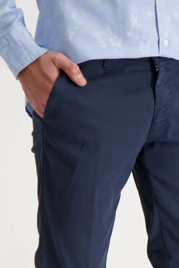 Pantalon Slim fit imprimé minimaliste ton sur ton Four Ten