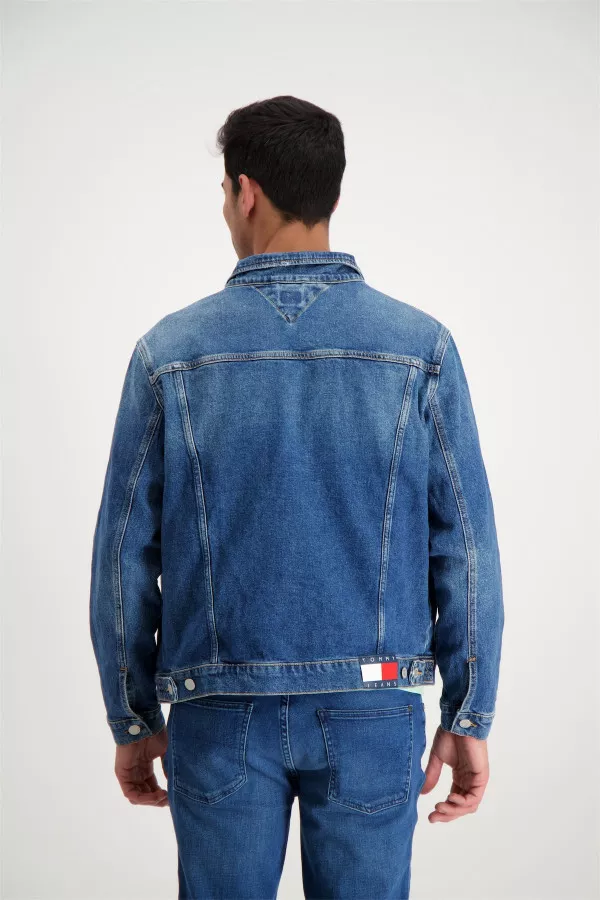 Veste en jean délavée avec poches à l'avant Tommy Hilfiger