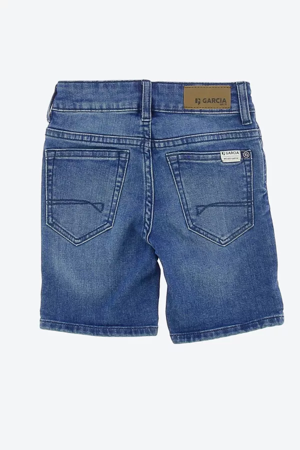 Short en jean délavé modèle 5 poches Garcia