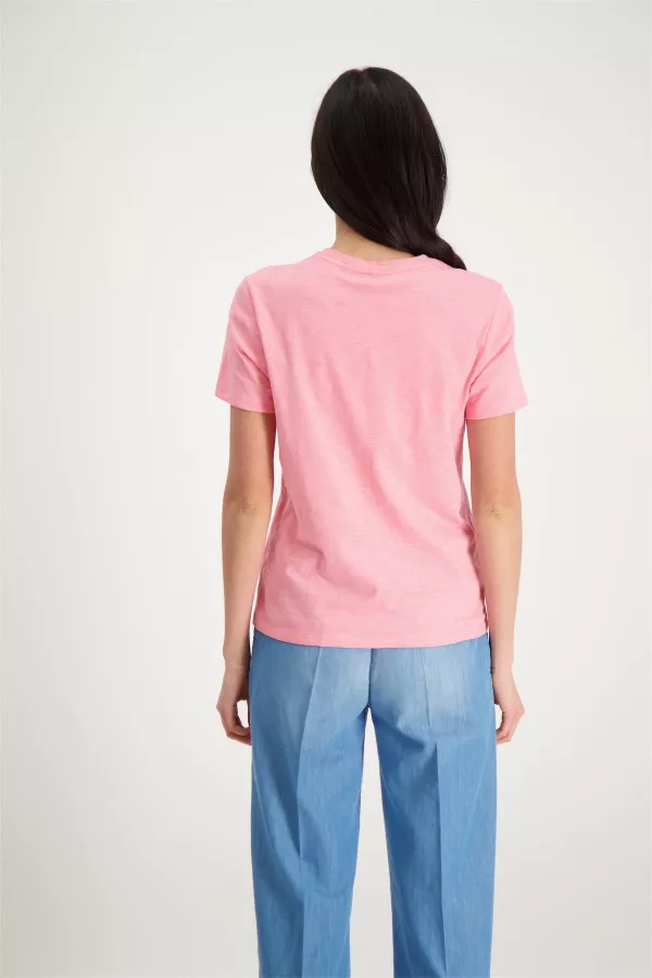 T-shirt uni en coton avec impression BONE Only