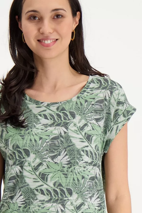 T-shirt manches courtes imprimé fleuri Soyaconcept