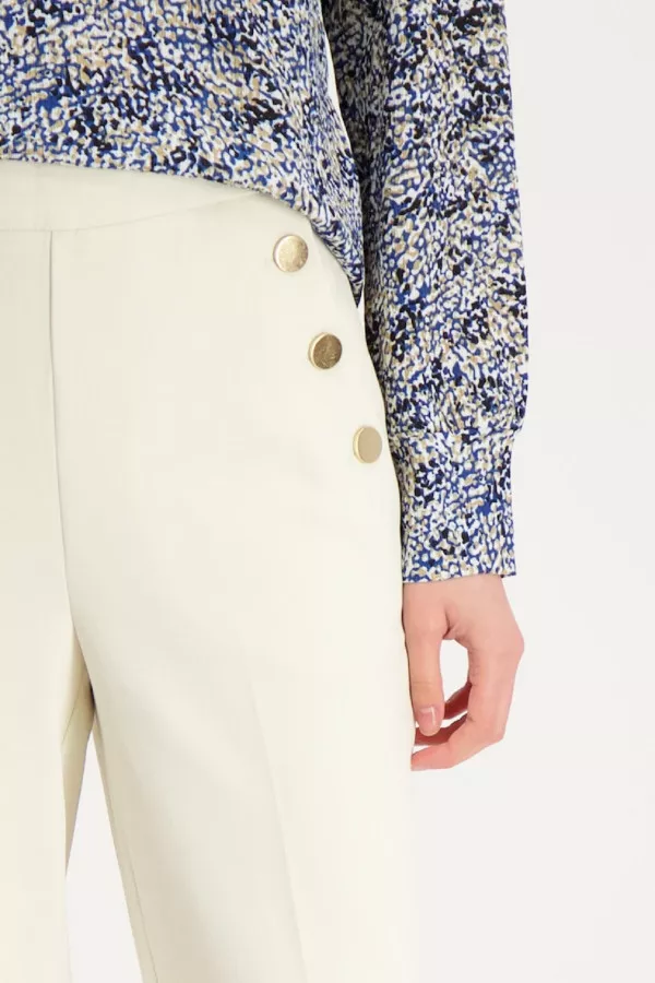 Pantalon uni habillé avec boutons GABRIELLA Vero Moda