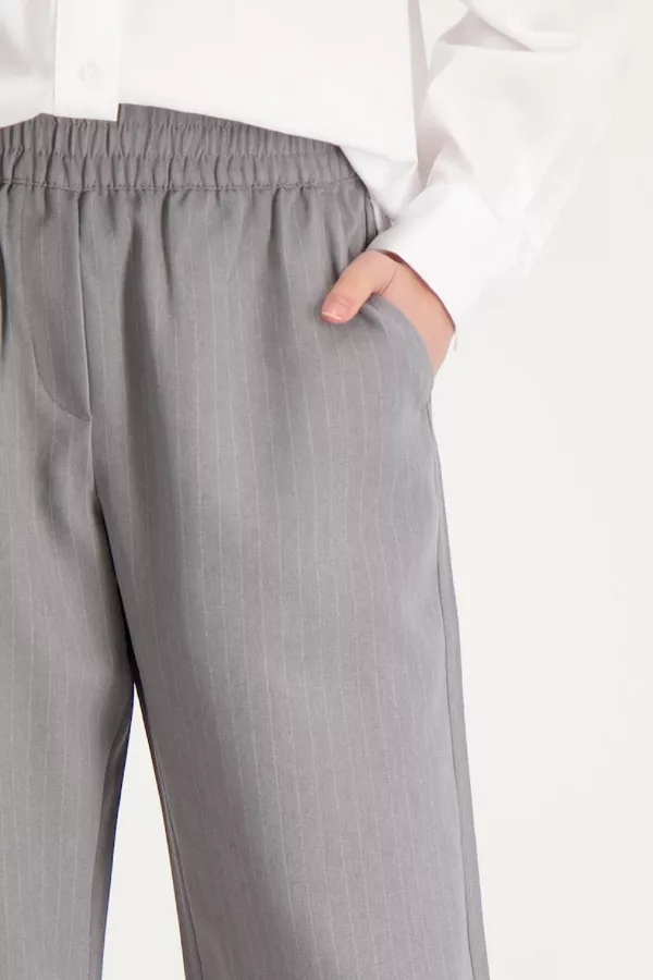 Pantalon droit rayé avec taille élastiquée BETH Vero Moda