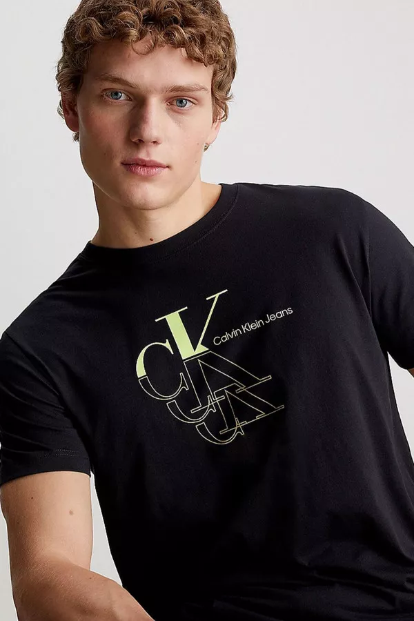 T-shirt manches courtes avec impression Calvin Klein