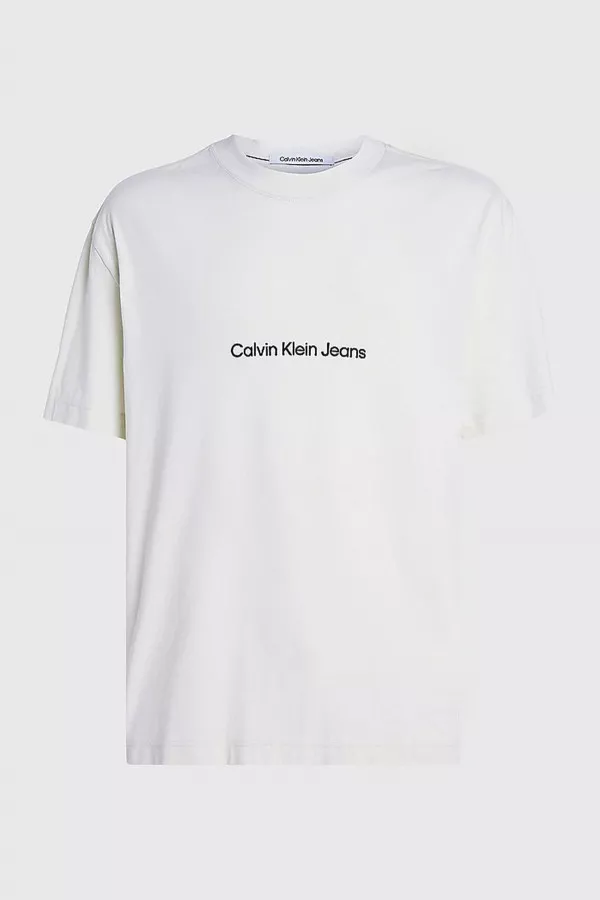 T-shirt uni avec impression devant et au dos Calvin Klein