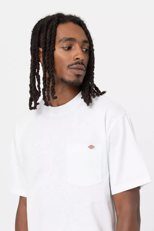 T-shirt chiné en coton avec poche poitrine Dickies