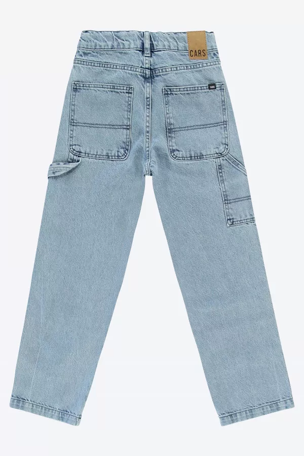 Pantalon en jean délavé modèle 5 poches Cars Jeans