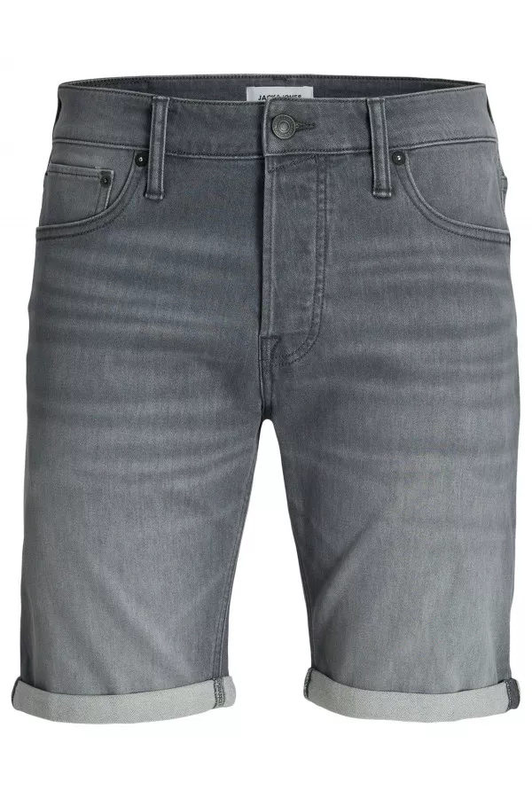 Bermuda en jean délavé modèle 5 poches Jack & Jones