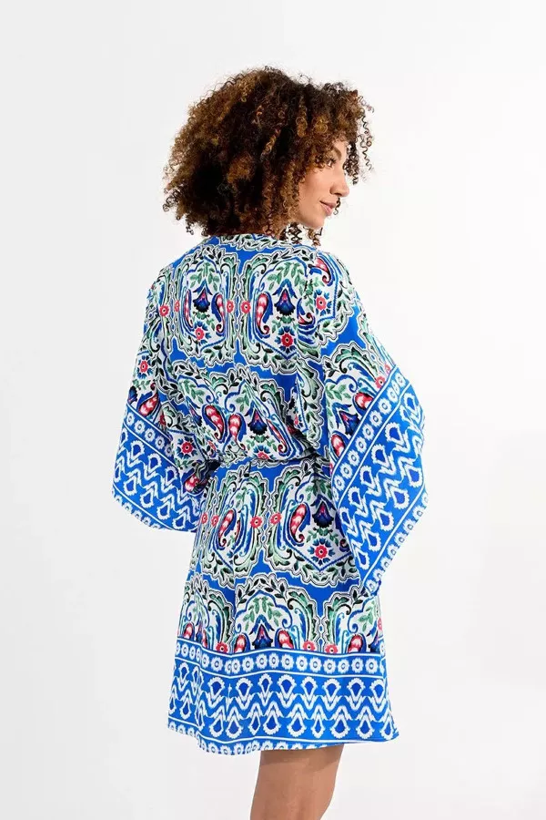 Robe kimono ample imprimée Molly Bracken