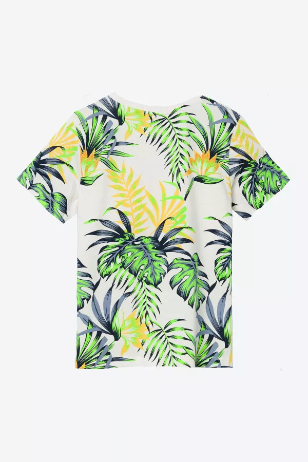 T-shirt en coton imprimé botanique Name it