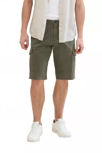 Bermuda en coton avec poches avec rabat Tom Tailor