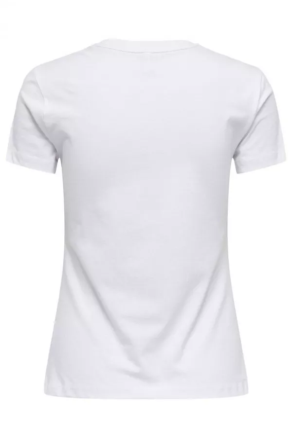 T-shirt uni avec impression devant en coton VIBE Only