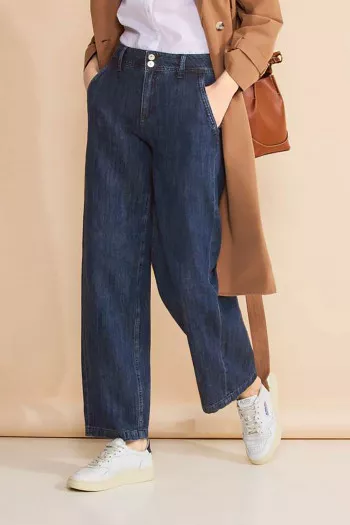 Pantalon en jean taille haute Street One