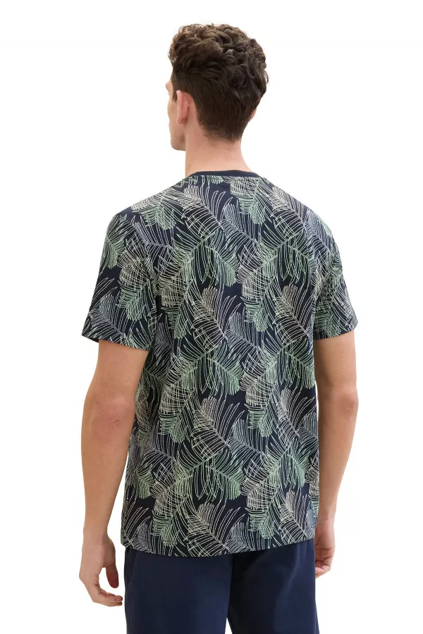 T-shirt en coton imprimé botanique Tom Tailor