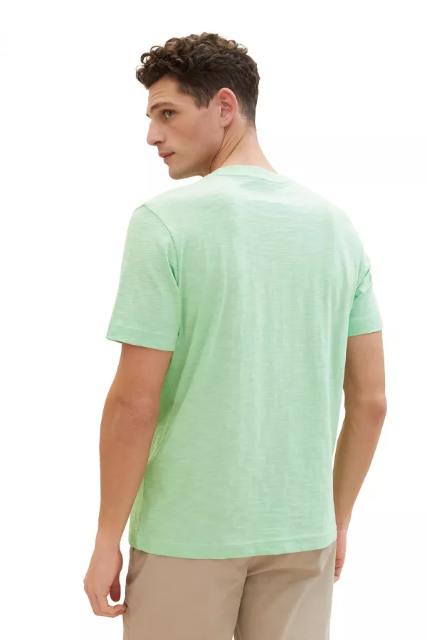 T-shirt en coton avec poche à la poitrine Tom Tailor