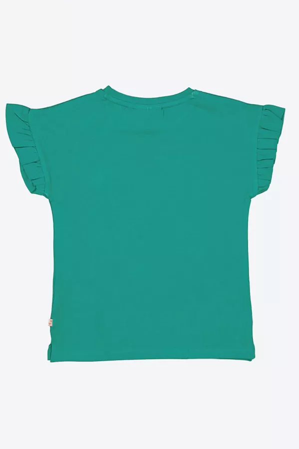 T-shirt uni avec applique à la poitrine Jubel