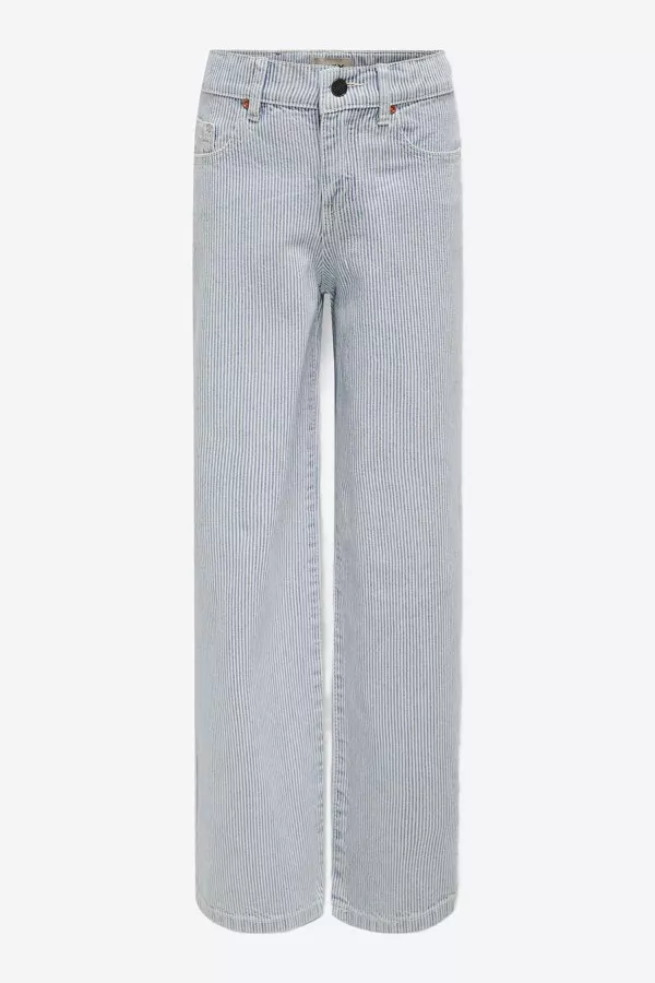 Pantalon en jean rayé modèle 5 poches Only Kids