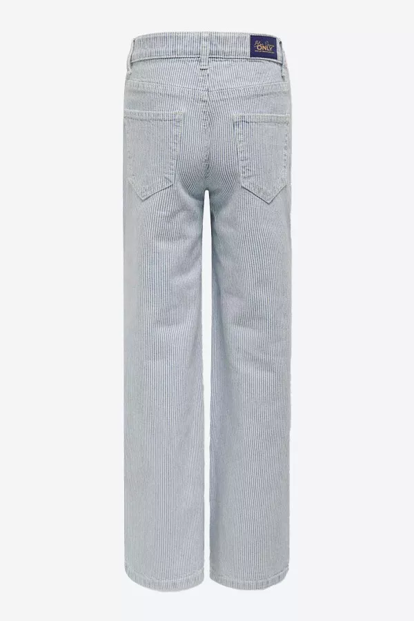 Pantalon en jean rayé modèle 5 poches Only Kids