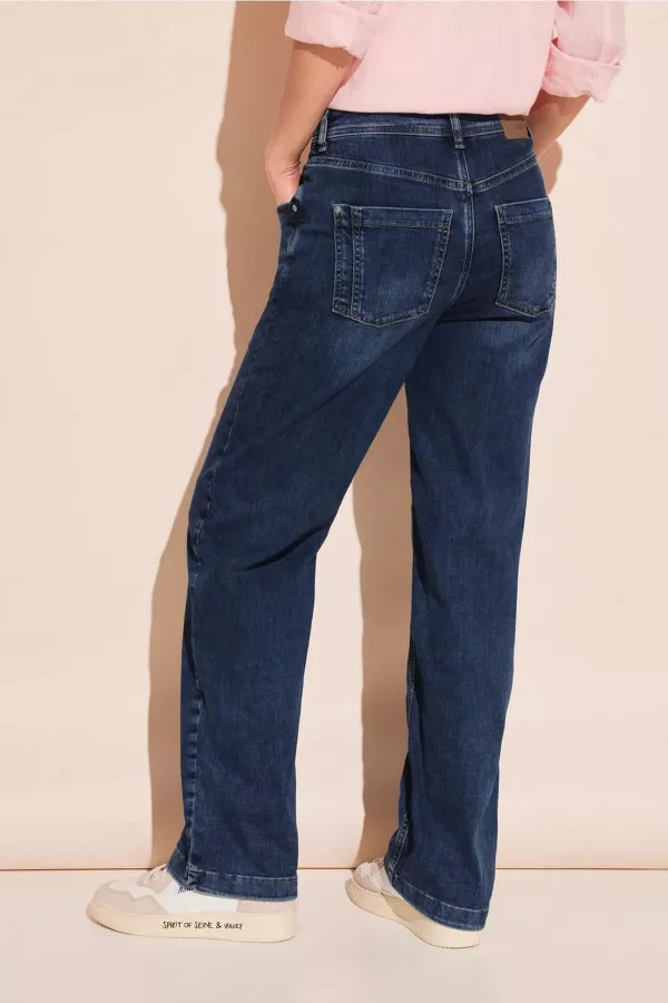 Jean taille haute jambes larges Street One