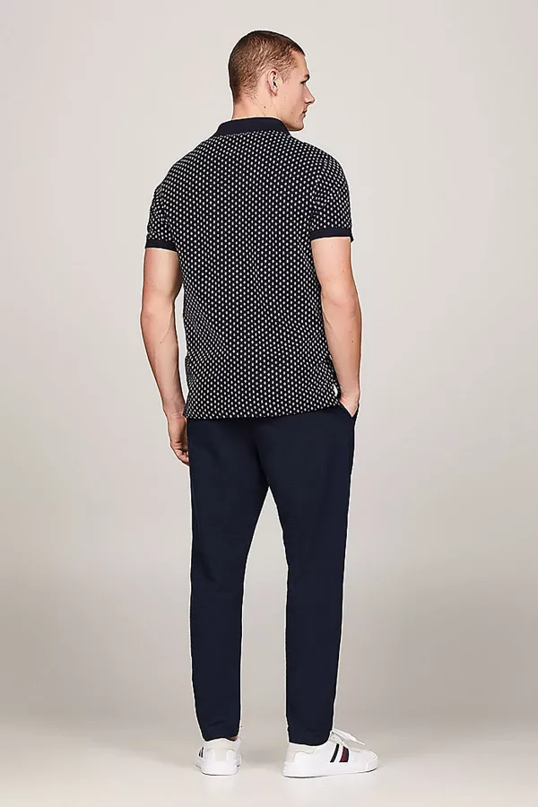 T-shirt imprimé minimaliste en coton piqué Tommy Hilfiger