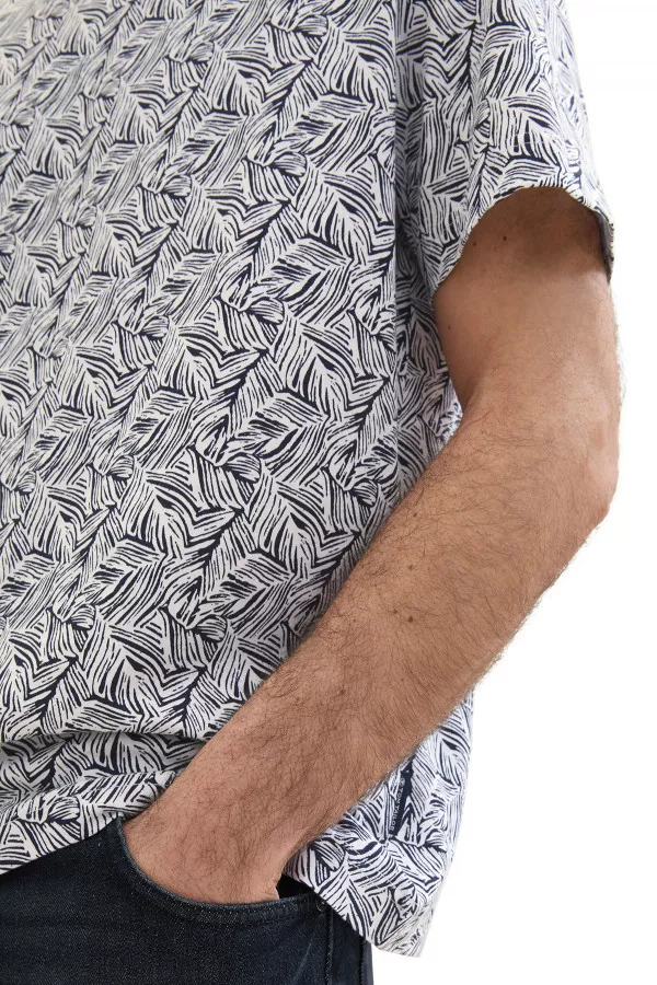 T-shirt en coton imprimé manches courtes Tom Tailor