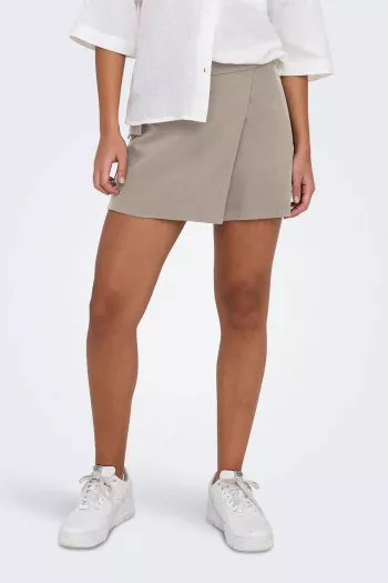 Jupe short unie taille haute CORINNA Only