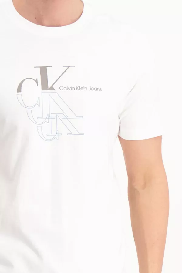 T-shirt manches courtes avec impression Calvin Klein