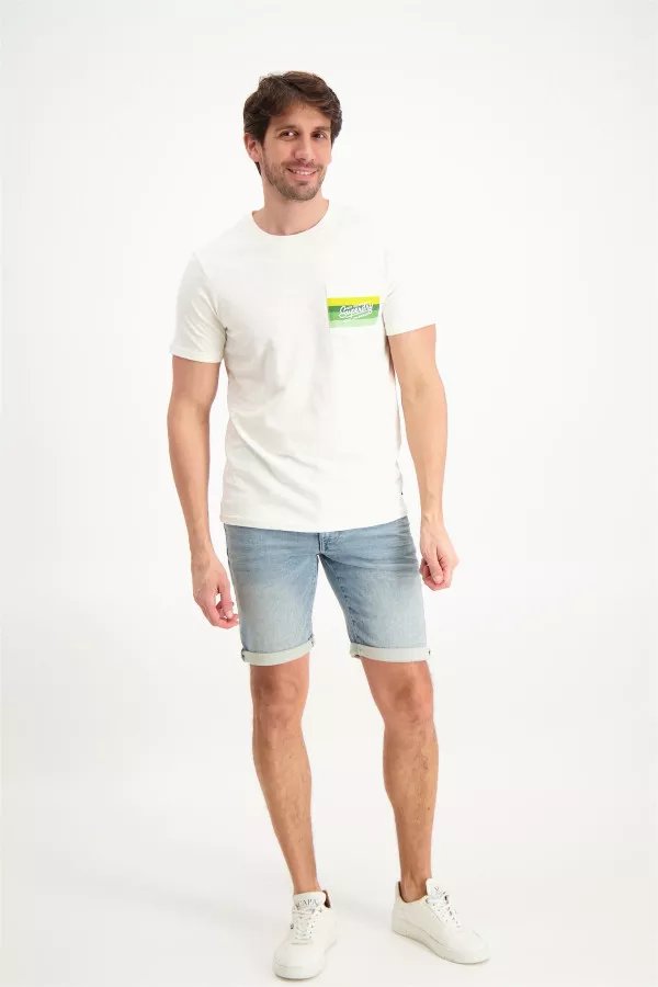 T-shirt uni avec poche poitrine imprimée Superdry