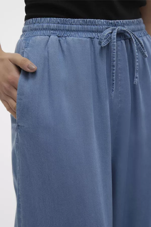 Pantalon ample uni avec taille élastiquée BREE Vero Moda