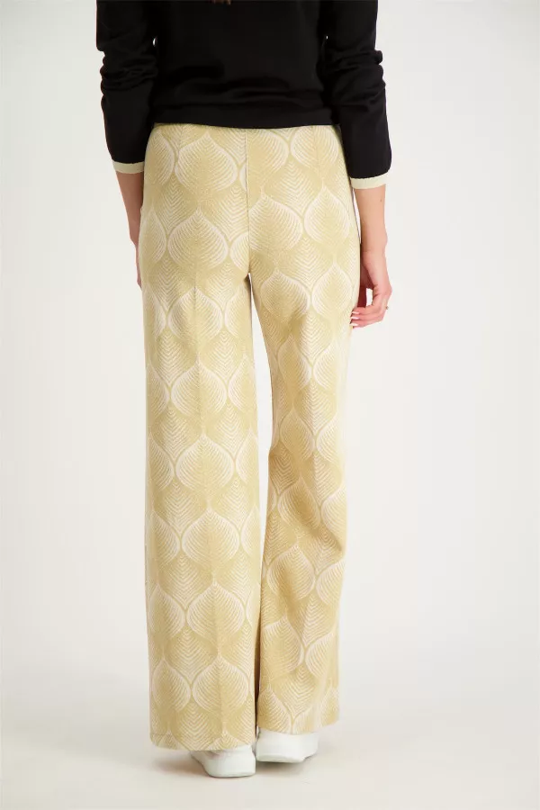 Pantalon imprimé avec lurex taille haute Amélie & Amélie