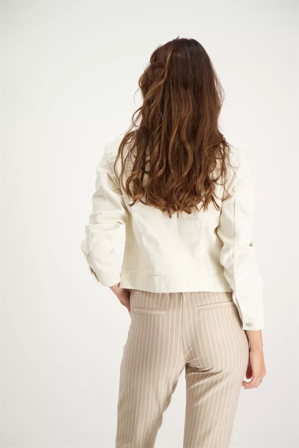 Veste en jean blanche avec poches poitrine BIRKINA Vila