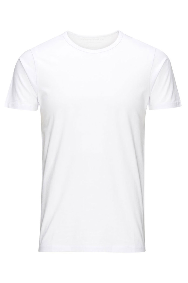 T-shirt basique uni en coton stretch ONECK Jack & Jones