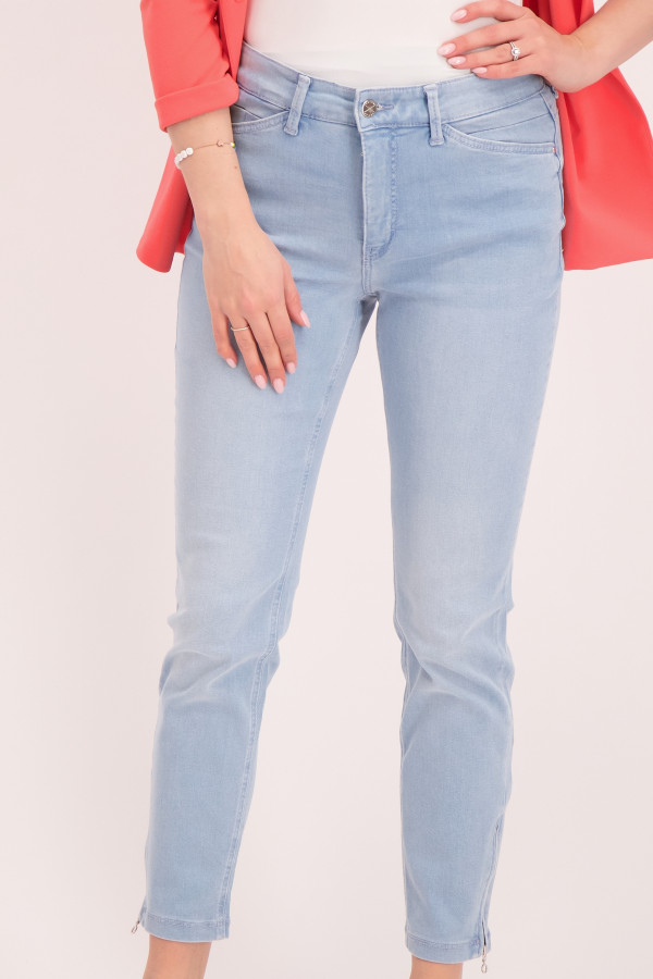Pantacourt en jean taille haute en coton stretch DREAM Mac